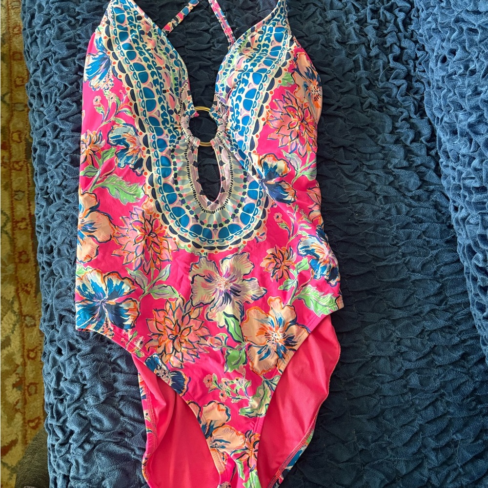 Lilly Pulitzer Pink and Blue Swimsuit
